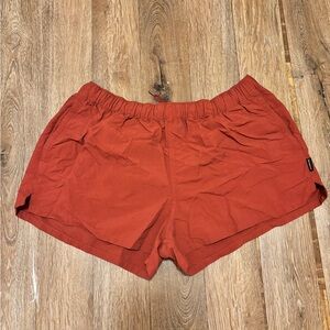 Patagonia Barely Baggies Red Athletic Shorts Lightweight Drawstring